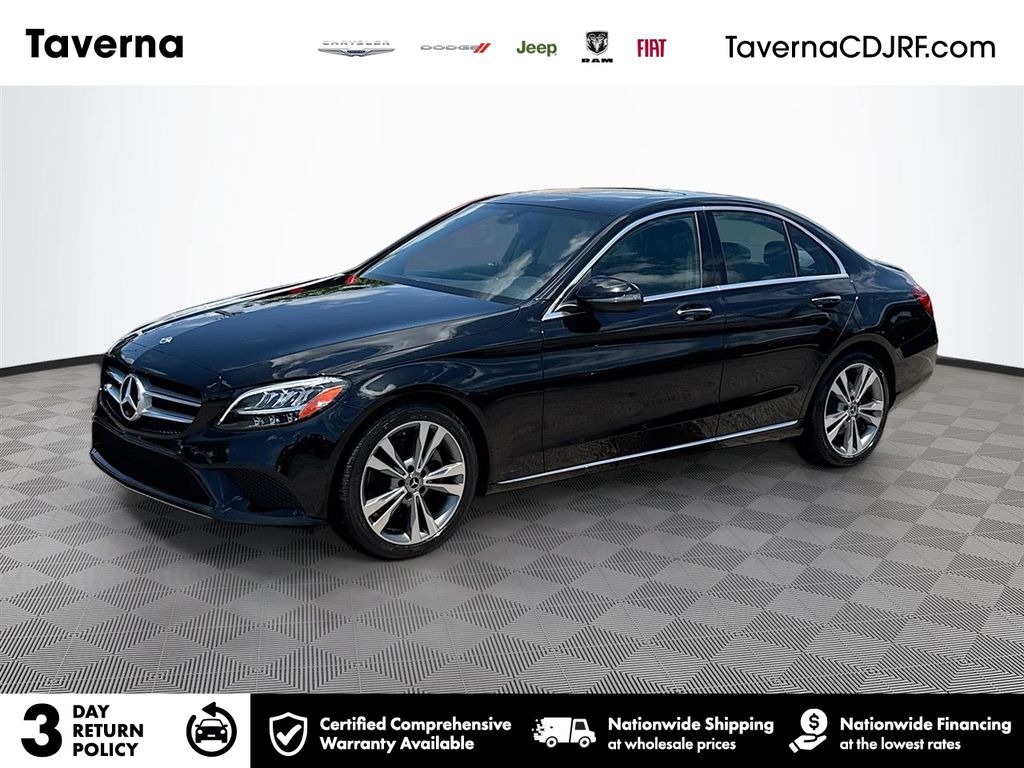 Black 2019 Mercedes-Benz C-Class Sedan Rear-Wheel Drive 9-Speed Automatic