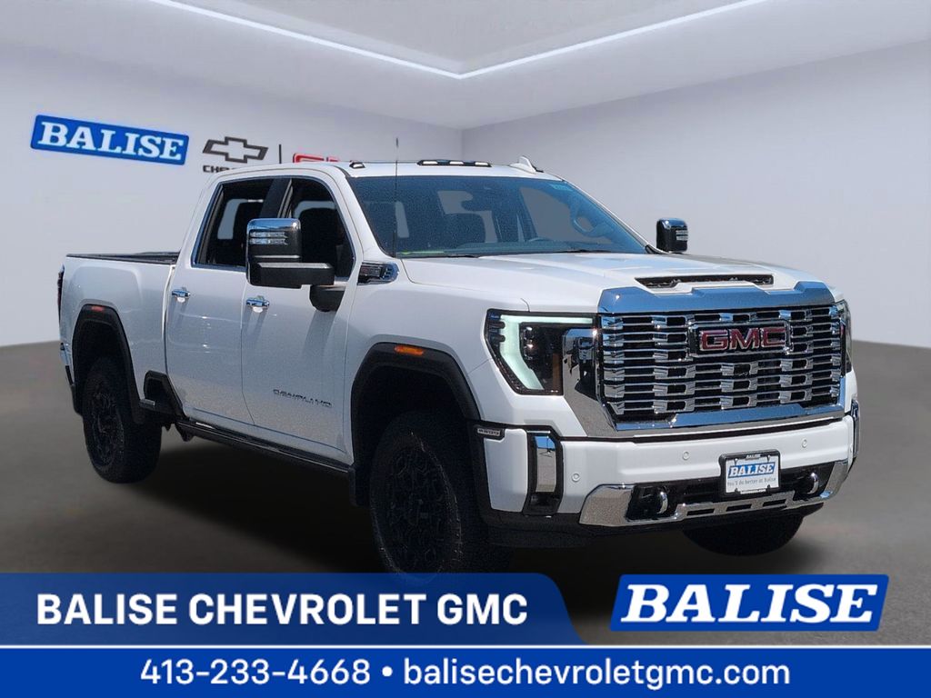 Summit White 2025 GMC Sierra 3500HD Pickup Truck Four-Wheel Drive Automatic