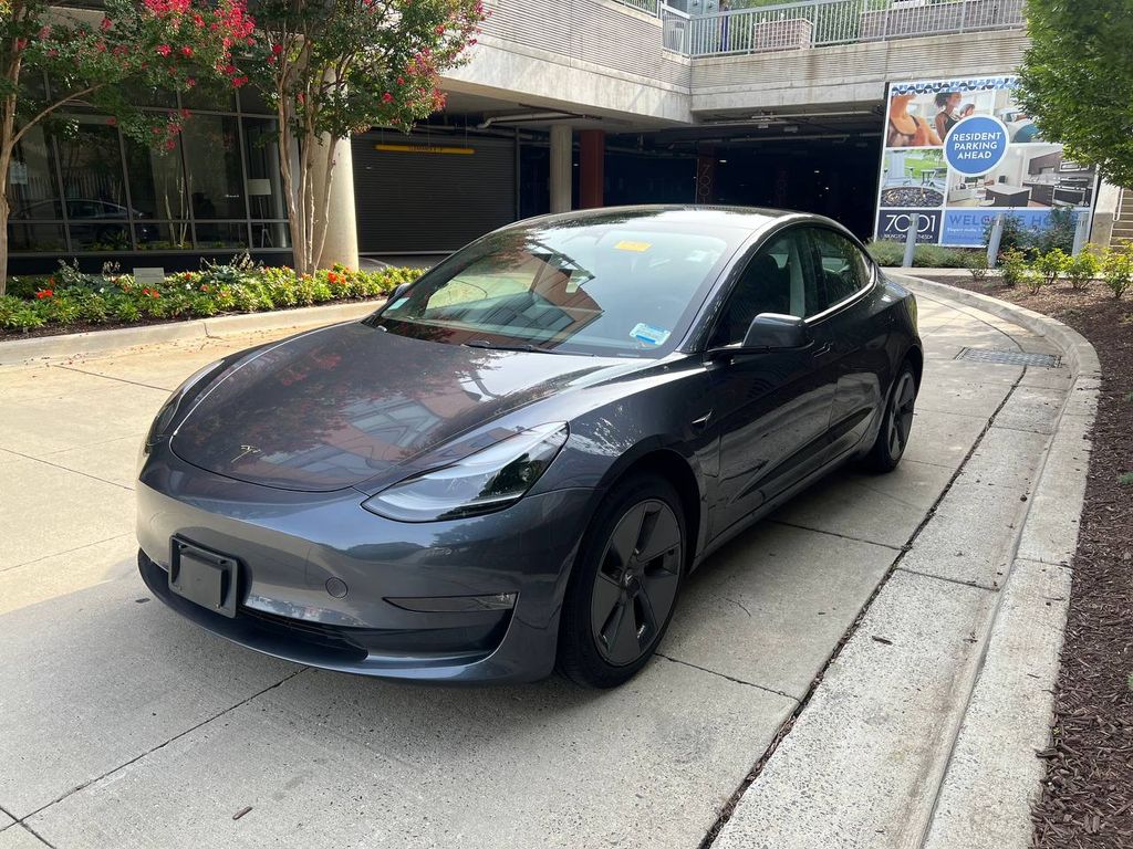 Midnight Silver Metallic 2022 Tesla Model 3 Sedan All-Wheel Drive 1-Speed Automatic