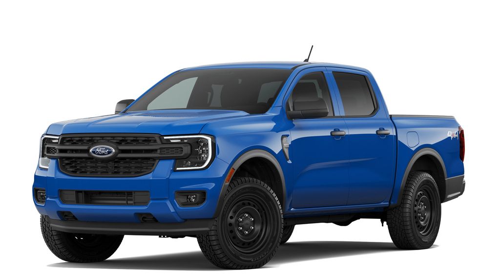 Blue 2026 Ford Ranger Pickup Truck Four-Wheel Drive Automatic