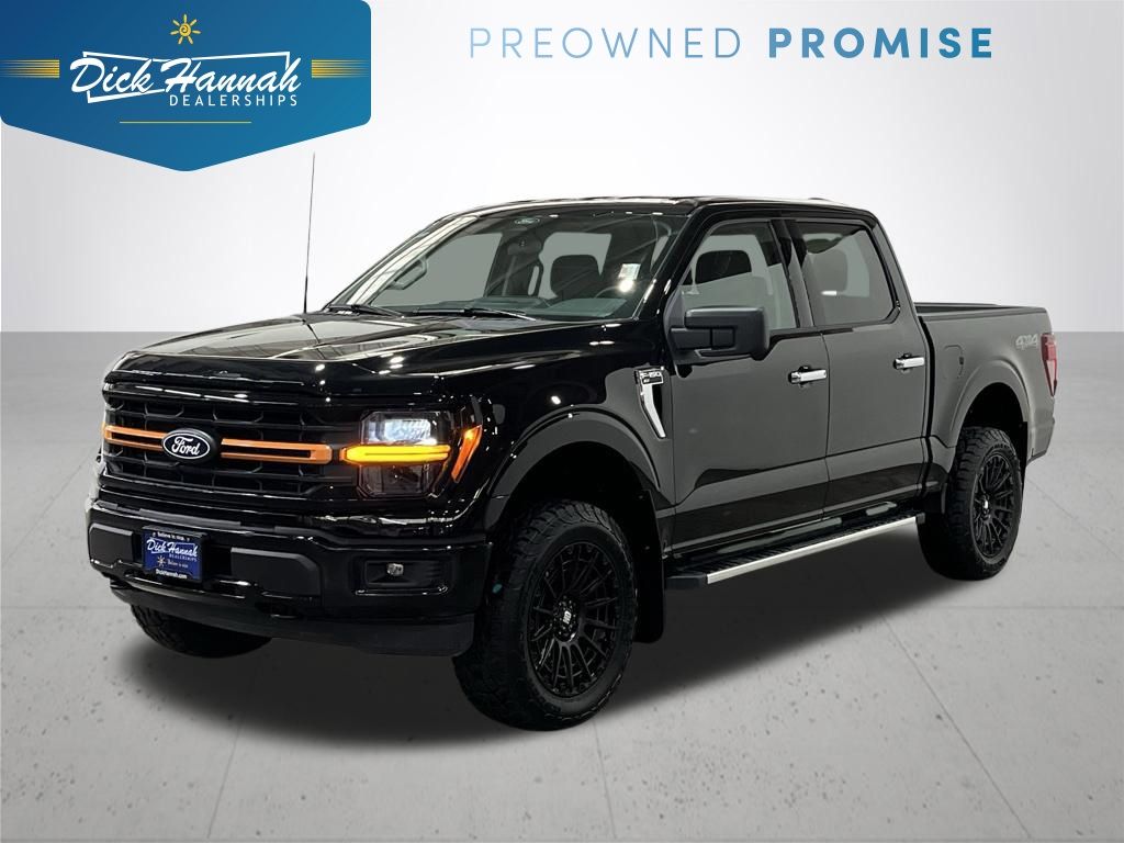 Agate Black Metallic 2025 Ford F-150 XLT SuperCrew 4WD Pickup Truck Four-Wheel Drive Automatic