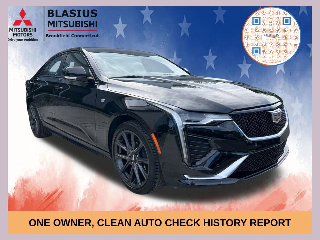 Black 2025 Cadillac CT4 Sedan All-Wheel Drive 8-Speed Automatic