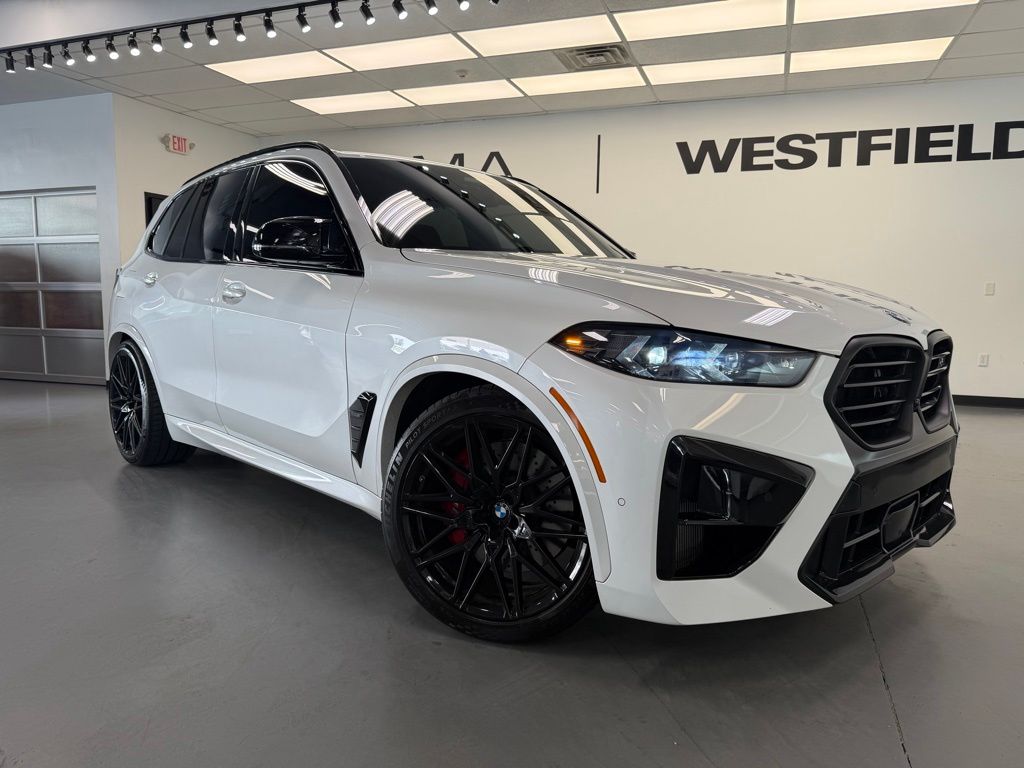 Mineral White Metallic 2024 BMW X5 M SUV / Crossover All-Wheel Drive 8-Speed Automatic