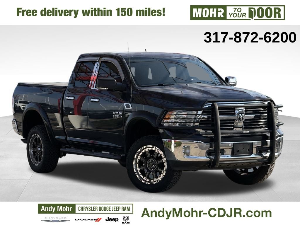 Gray (Maximum Steel Metallic Clearcoat) 2014 RAM 1500 Big Horn Quad Cab 4WD Pickup Truck Four-Wheel Drive 8-Speed Automatic
