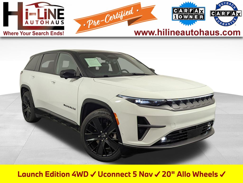 Bright White Clearcoat 2024 Jeep Wagoneer S Launch Edition 4WD SUV / Crossover Four-Wheel Drive 1-Speed Automatic