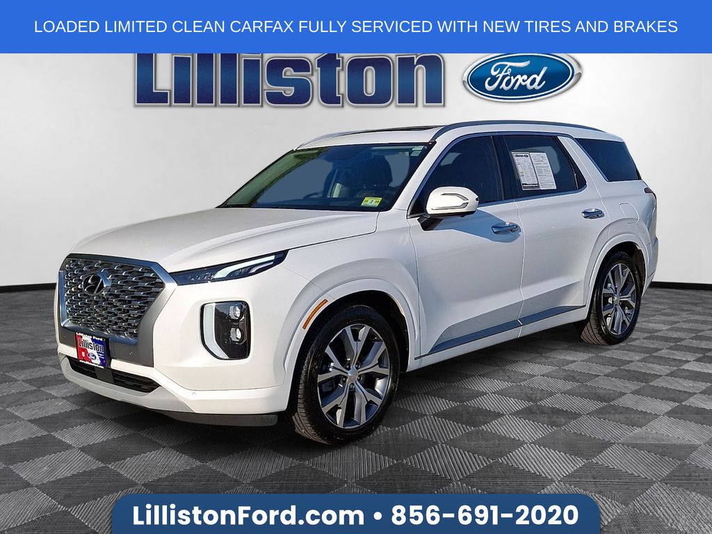 Hyper White 2021 Hyundai Palisade SUV / Crossover All-Wheel Drive 8-Speed Automatic