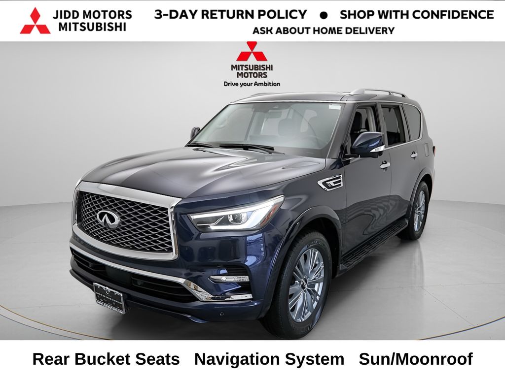 Hermosa Blue 2024 INFINITI QX80 Luxe 4WD SUV / Crossover All-Wheel Drive 7-Speed Automatic