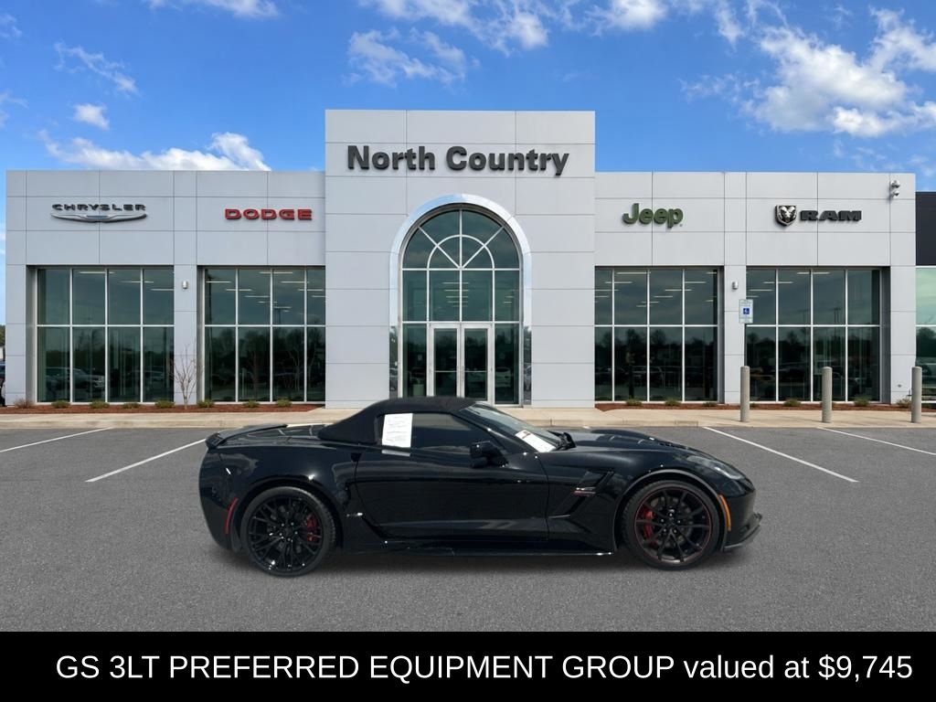 Black 2017 Chevrolet Corvette Convertible Rear-Wheel Drive 8-Speed Automatic