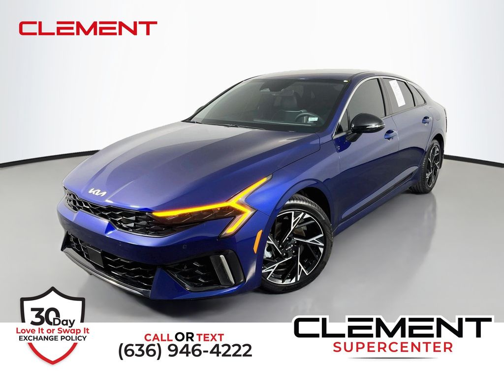 Yacht Blue 2025 Kia K5 Sedan Front-Wheel Drive 8-Speed Automatic
