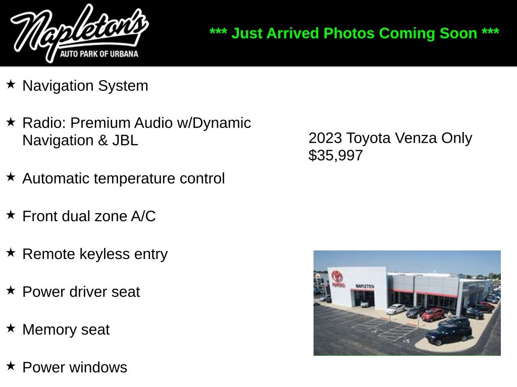 Red (Ruby Flare Pearl) 2023 Toyota Venza SUV / Crossover All-Wheel Drive Continuously Variable Transmission