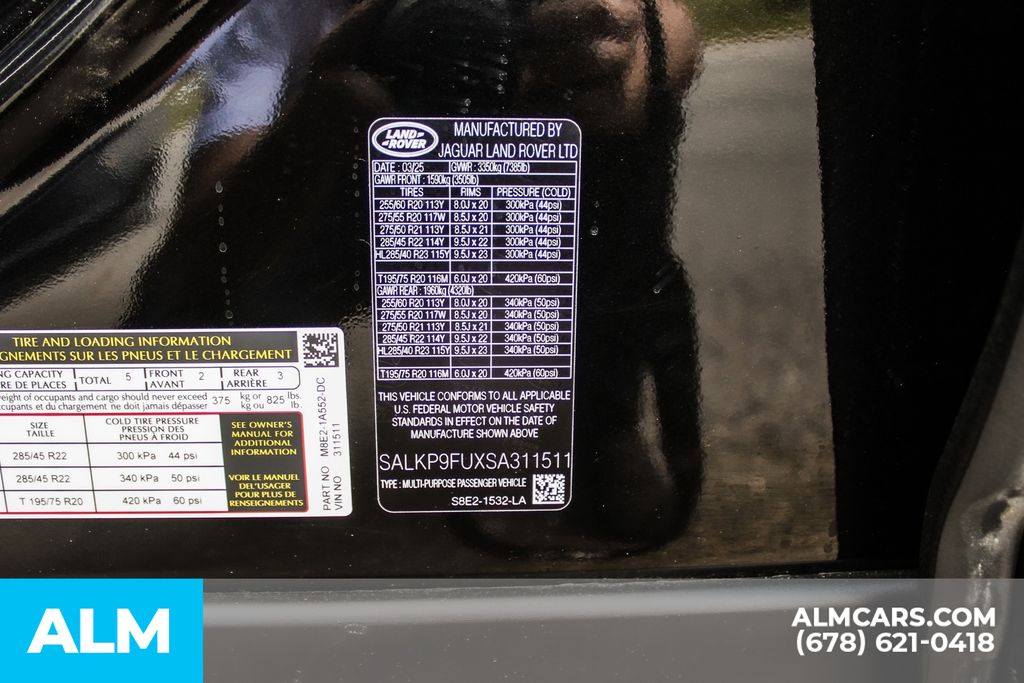 Used 2025 Black Land Rover SE image 45