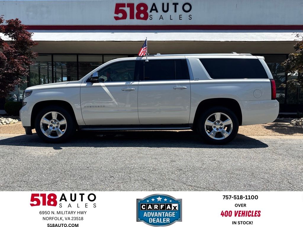 White Diamond Tricoat 2015 Chevrolet Suburban SUV / Crossover Four-Wheel Drive 6-Speed Automatic Overdrive