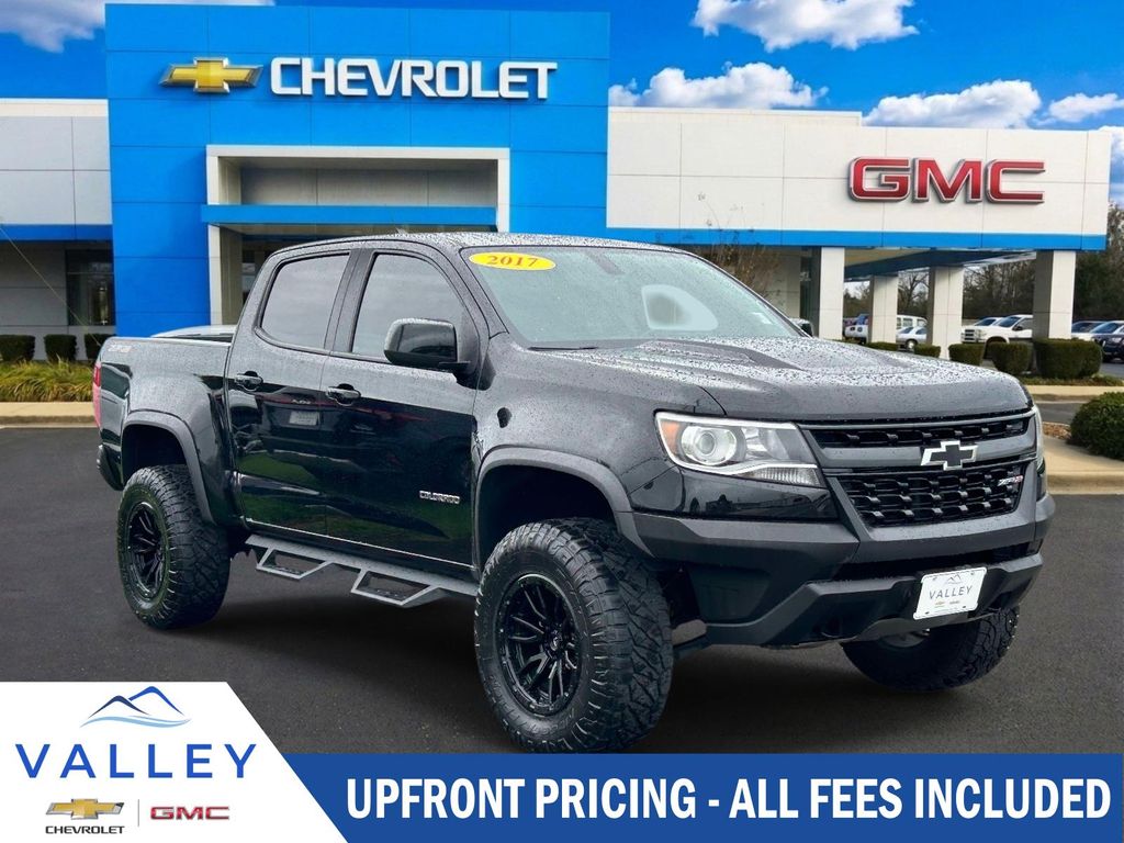 Black 2017 Chevrolet Colorado Pickup Truck Four-Wheel Drive 8-Speed Automatic