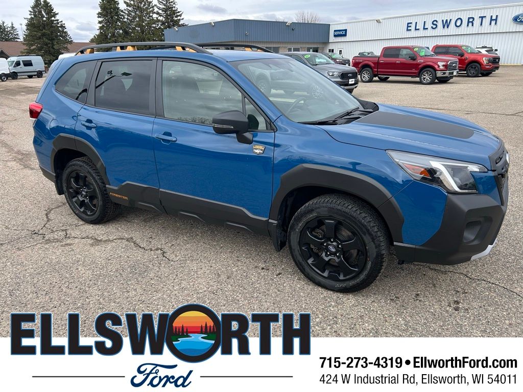 Geyser Blue 2024 Subaru Forester Wilderness Crossover AWD SUV / Crossover All-Wheel Drive Continuously Variable Transmission