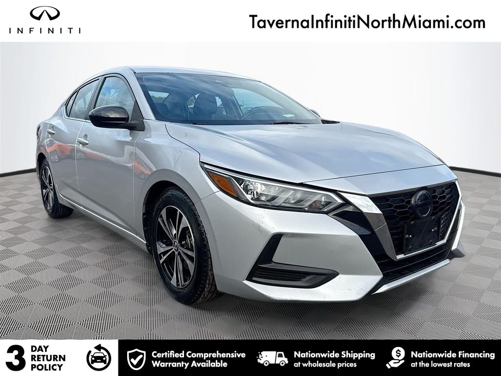 Brilliant Silver Metallic 2021 Nissan Sentra Sedan Front-Wheel Drive Continuously Variable Transmission