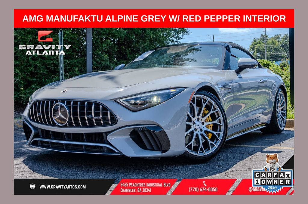 MANUFAKTUR Alpine Gray 2022 Mercedes-Benz SL-Class Convertible All-Wheel Drive 9-Speed Automatic