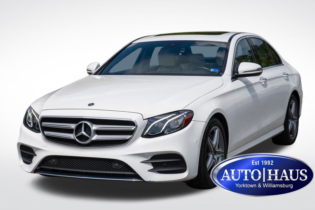 Polar White 2018 Mercedes-Benz E-Class Sedan All-Wheel Drive 9-Speed Automatic