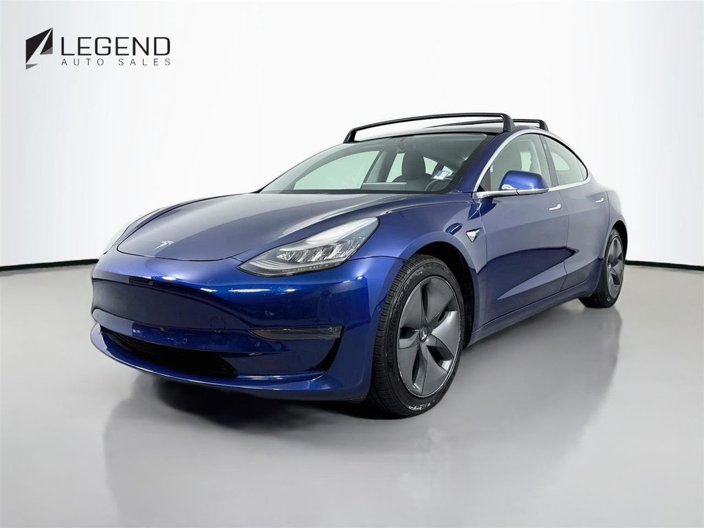 Blue 2019 Tesla Model 3 Long Range AWD Sedan All-Wheel Drive 1-Speed Automatic