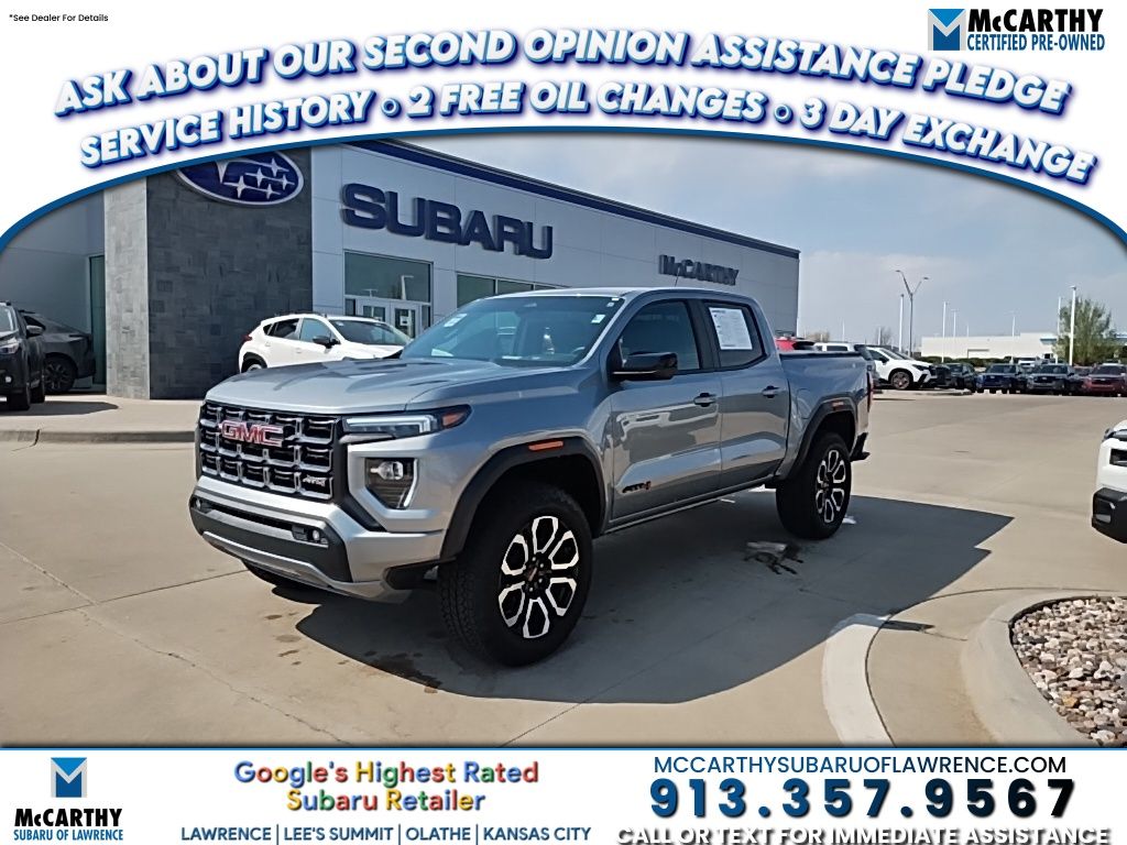 Sterling Metallic 2025 GMC Canyon AT4 Crew Cab 4WD Pickup Truck Four-Wheel Drive 8-Speed Automatic