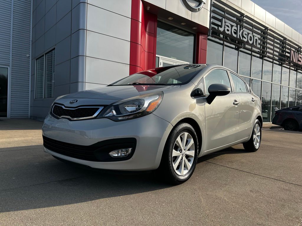 Brown (Silverstone Beige) 2013 Kia Rio EX Sedan Front-Wheel Drive 6-Speed Automatic