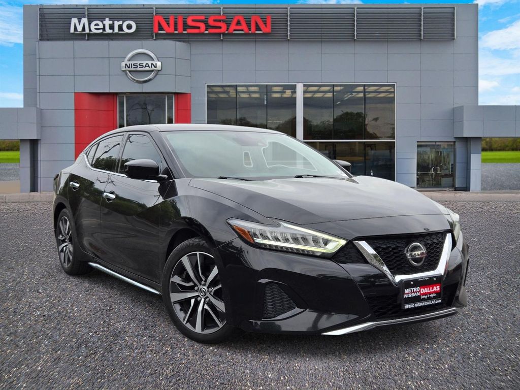 Super Black 2020 Nissan Maxima S FWD Sedan Front-Wheel Drive Continuously Variable Transmission