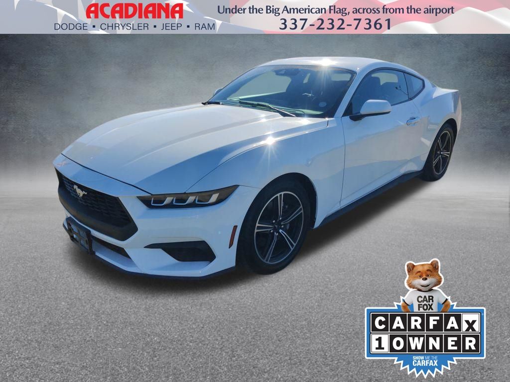 Oxford White 2024 Ford Mustang EcoBoost Fastback RWD Coupe Rear-Wheel Drive Automatic