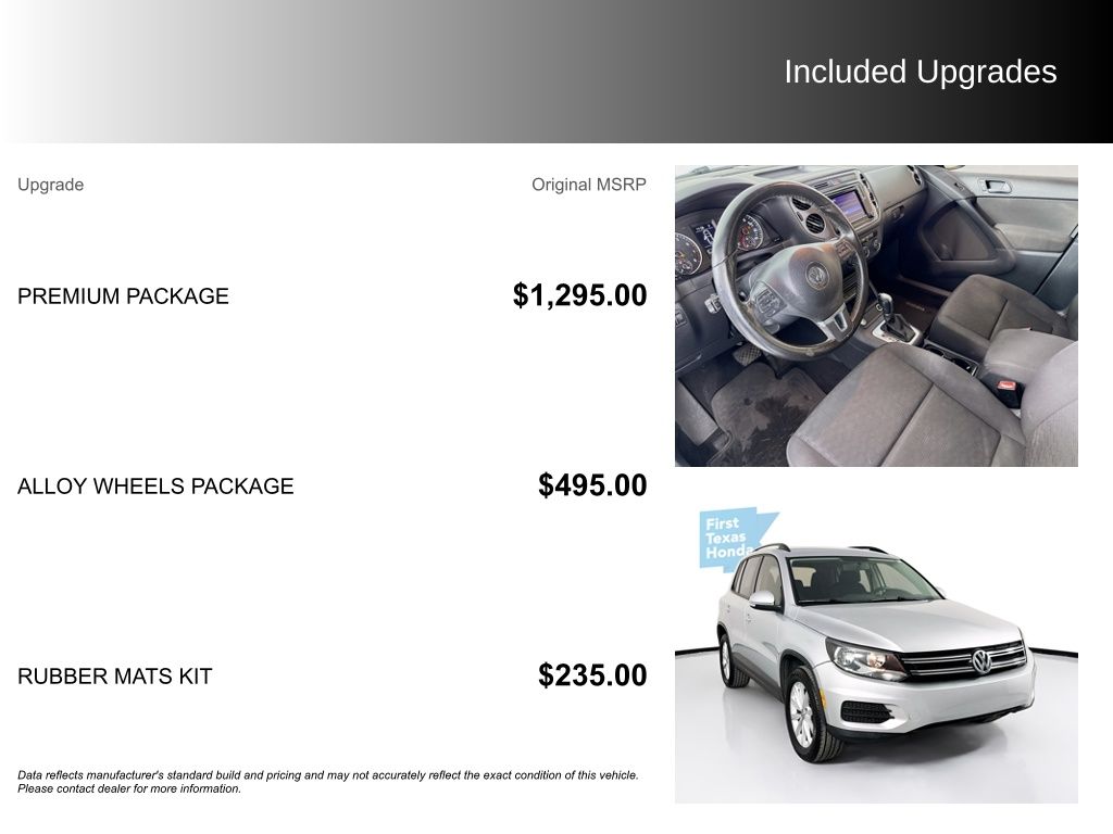 Used Car 2018 Volkswagen Tiguan Limited  2.0t For Sale Under $15,000 In Austin, Texas