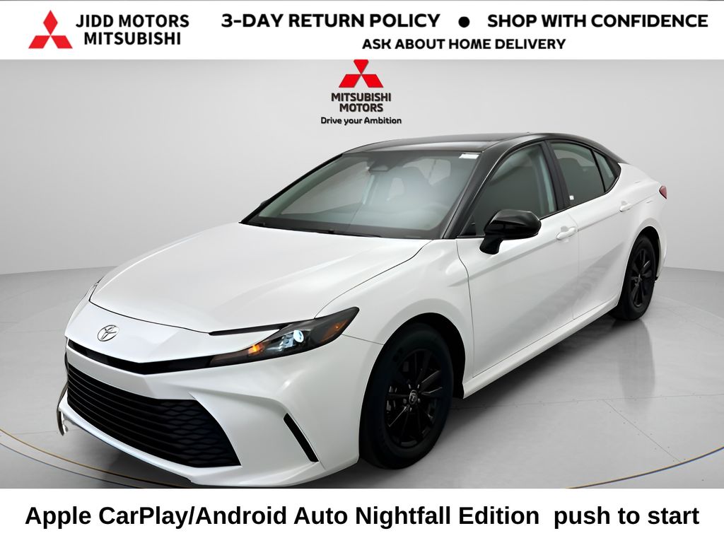 White 2025 Toyota Camry LE FWD Sedan Front-Wheel Drive Continuously Variable Transmission