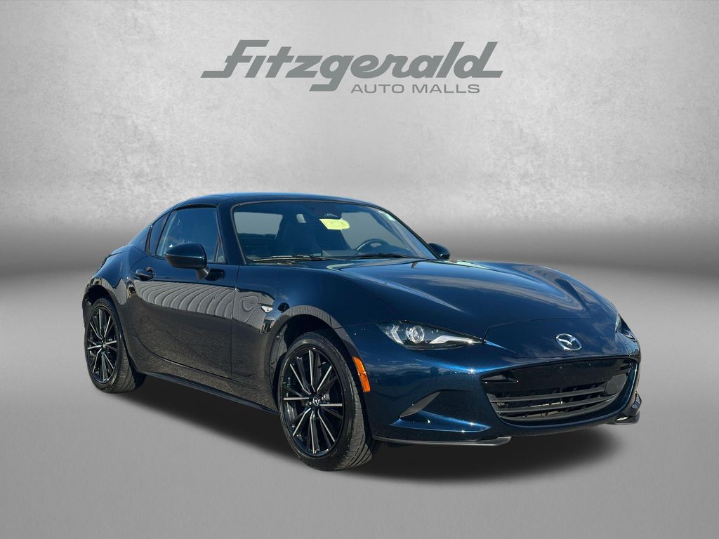 Deep Crystal Blue Mica 2025 Mazda MX-5 Miata Convertible Rear-Wheel Drive 6-Speed Automatic