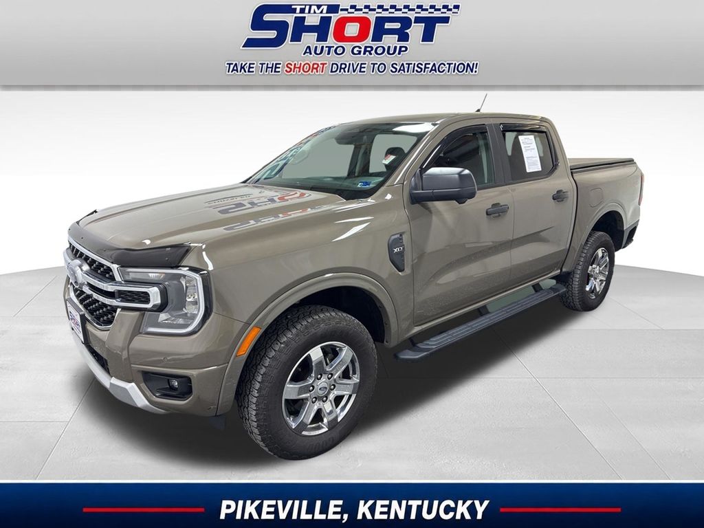 Gray 2025 Ford Ranger XLT SuperCrew 4WD Pickup Truck Four-Wheel Drive Automatic