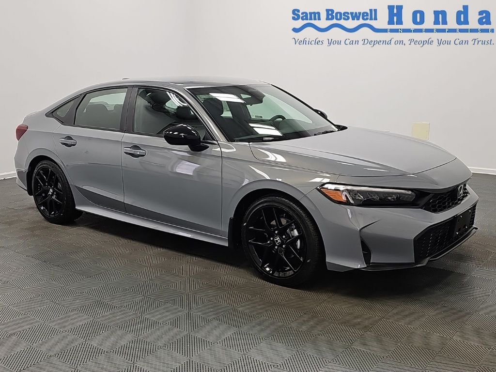 Urban Gray Pearl 2026 Honda Civic Sedan Front-Wheel Drive Continuously Variable Transmission