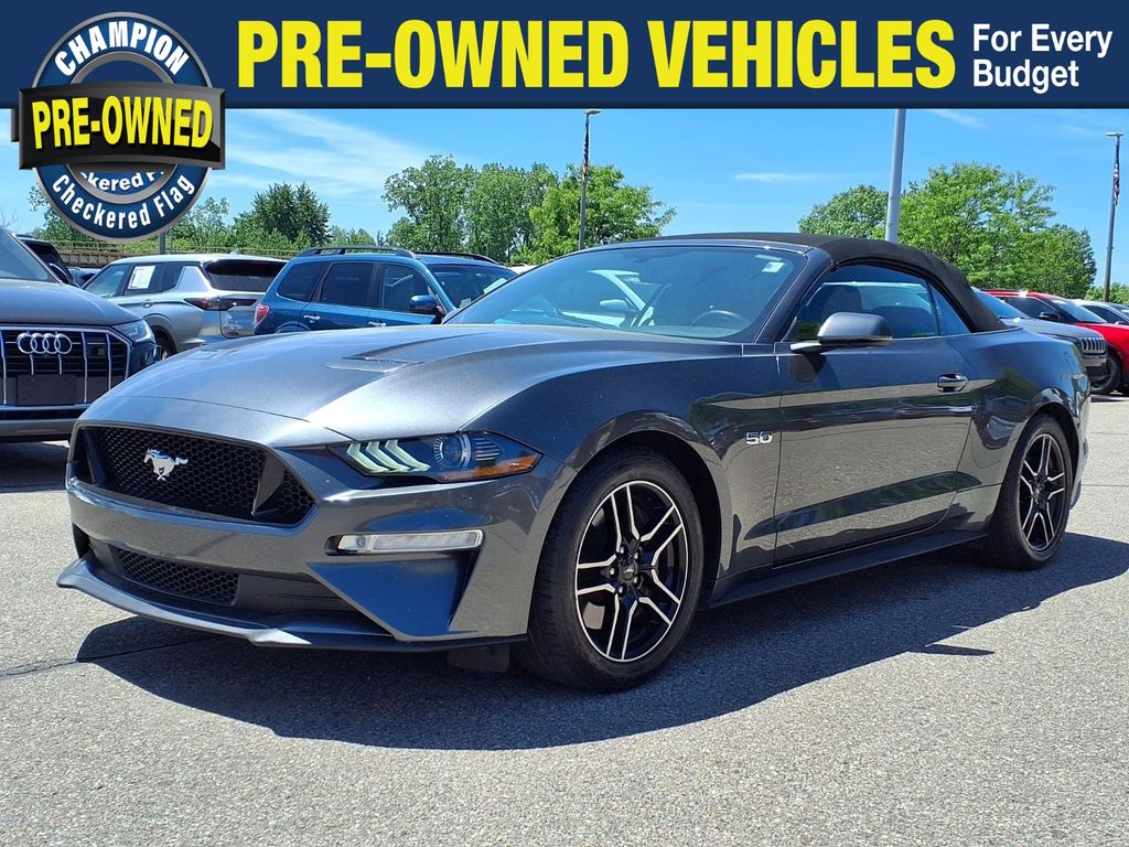 Gray (Magnetic) 2019 Ford Mustang Convertible Rear-Wheel Drive 6-Speed Manual