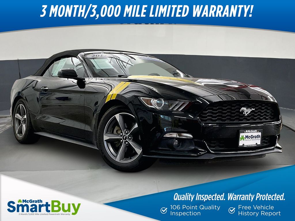 Shadow Black 2017 Ford Mustang Convertible Rear-Wheel Drive 6-Speed Manual