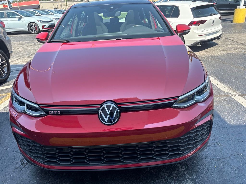Red 2024 Volkswagen Golf GTI Hatchback Front-Wheel Drive 7-Speed Dual Clutch