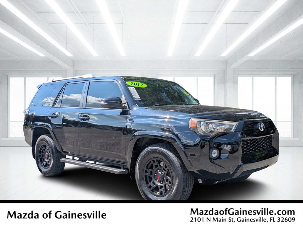 Midnight Black Metallic 2017 Toyota 4Runner SUV / Crossover 4X2 5-Speed Automatic Overdrive