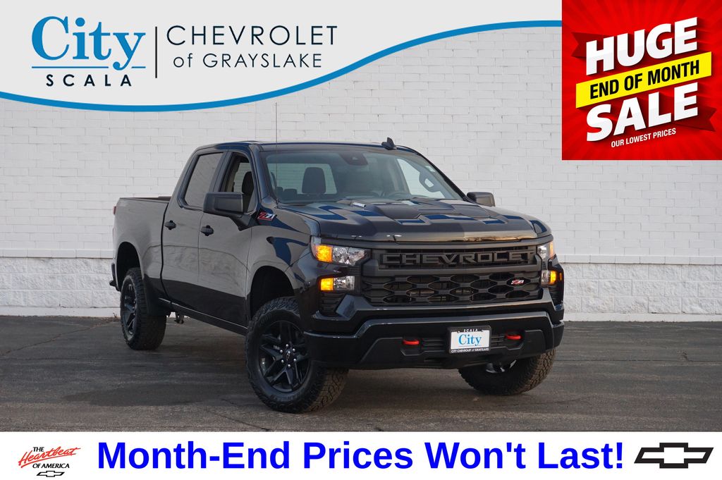 Black 2026 Chevrolet Silverado 1500 Pickup Truck Four-Wheel Drive 8-Speed Automatic