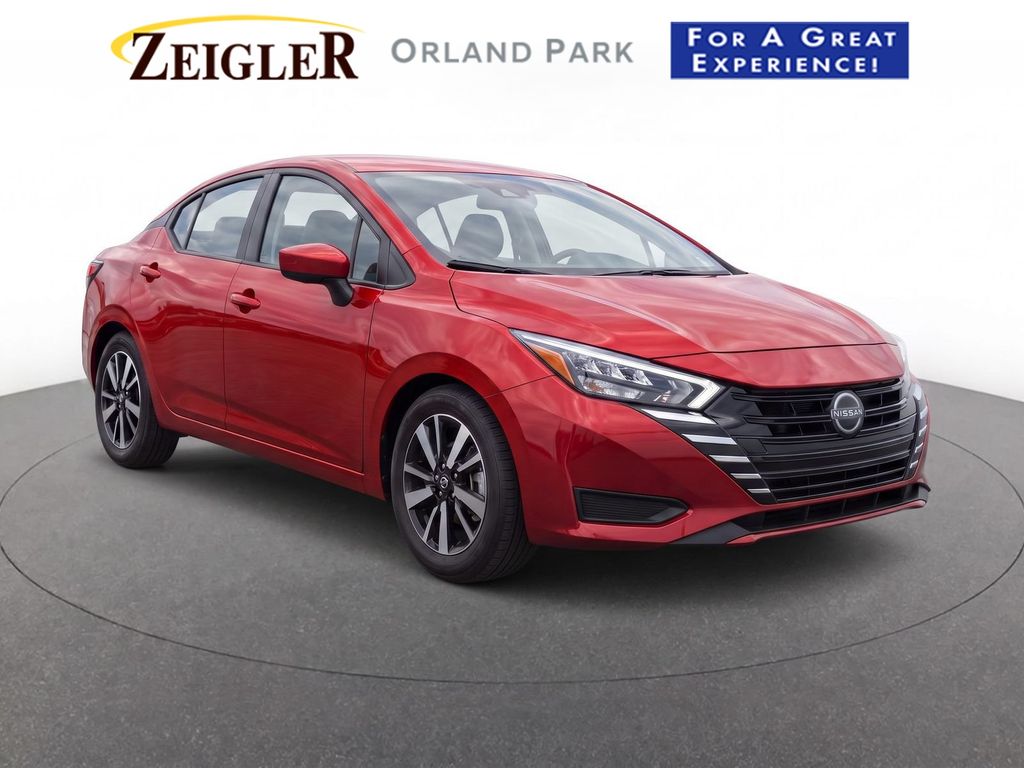 Red (Scarlet Ember Tintcoat) 2024 Nissan Versa Sedan Front-Wheel Drive Continuously Variable Transmission