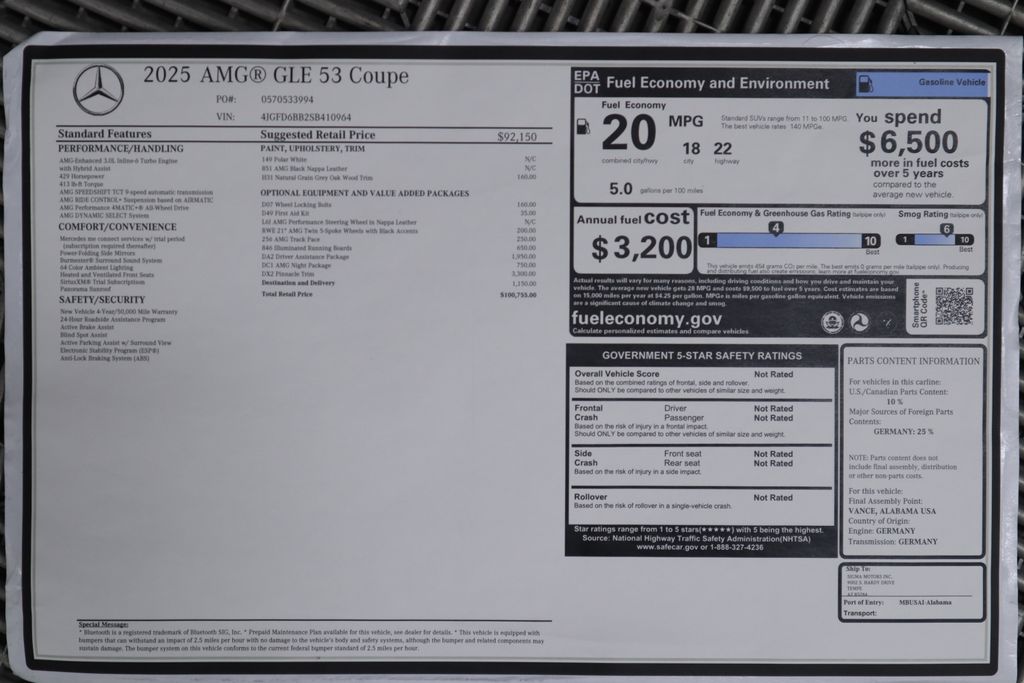 2025 Mercedes-Benz GLE 53 AMG 9
