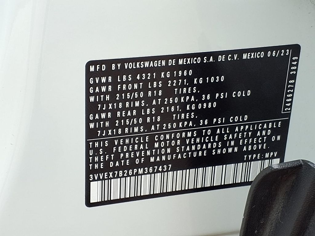 2023 Volkswagen Taos 1.5T SE White at DeMontrond Auto Country