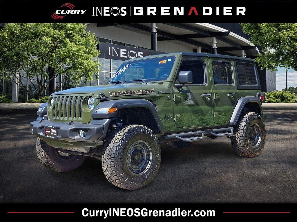 Sarge Green Clearcoat 2023 Jeep Wrangler SUV / Crossover Four-Wheel Drive 6-Speed Manual