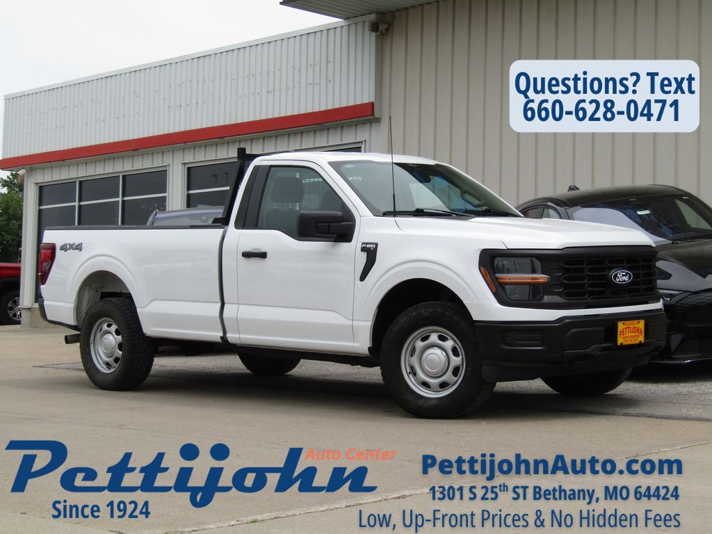Oxford White 2024 Ford F-150 XL Regular Cab LB 4WD Pickup Truck Four-Wheel Drive Automatic