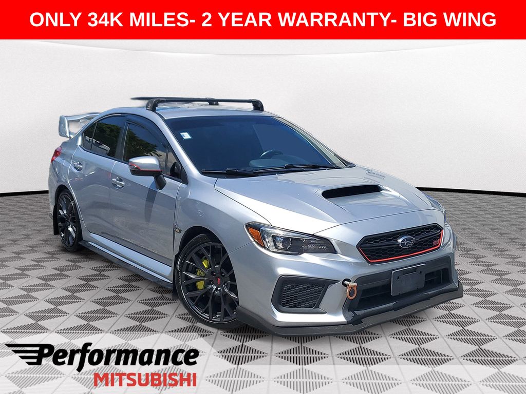 Ice Silver Metallic 2018 Subaru WRX STI Sedan All-Wheel Drive 6-Speed Manual