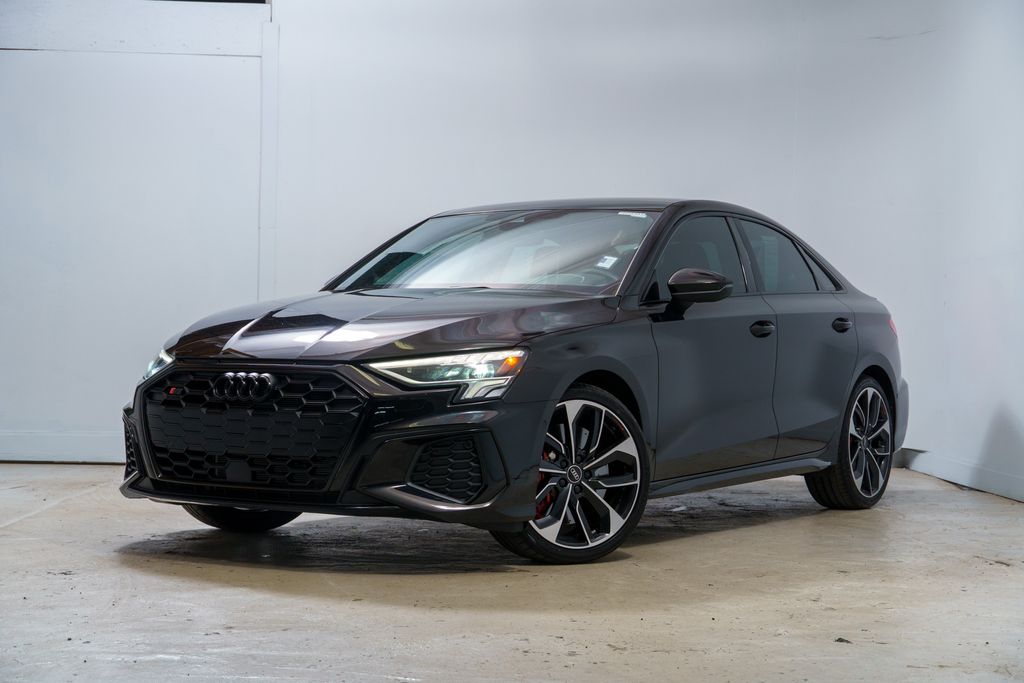 Mythos Black Metallic 2024 Audi S3 Sedan All-Wheel Drive 7-Speed Automatic