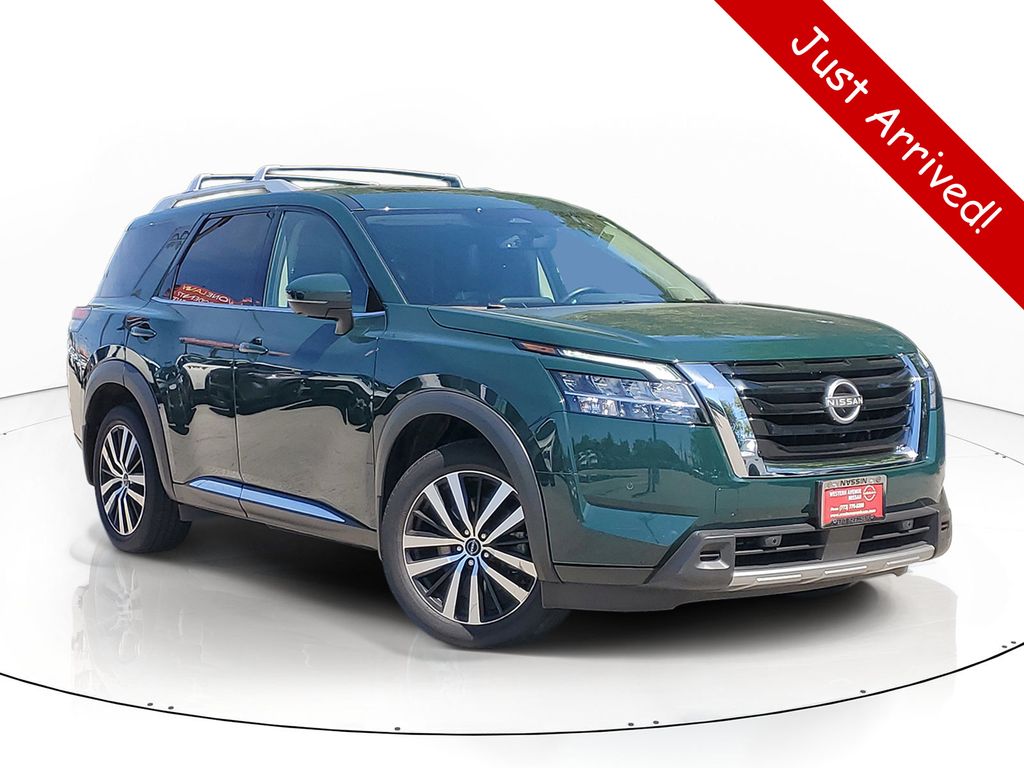 Black (Obsidian Green Pearl) 2023 Nissan Pathfinder SUV / Crossover All-Wheel Drive 9-Speed Automatic