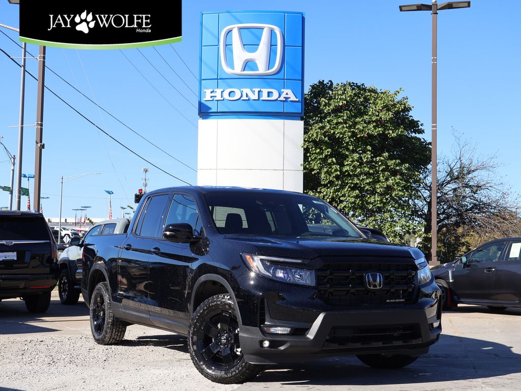 Black 2026 Honda Ridgeline Pickup Truck All-Wheel Drive 9-Speed Automatic