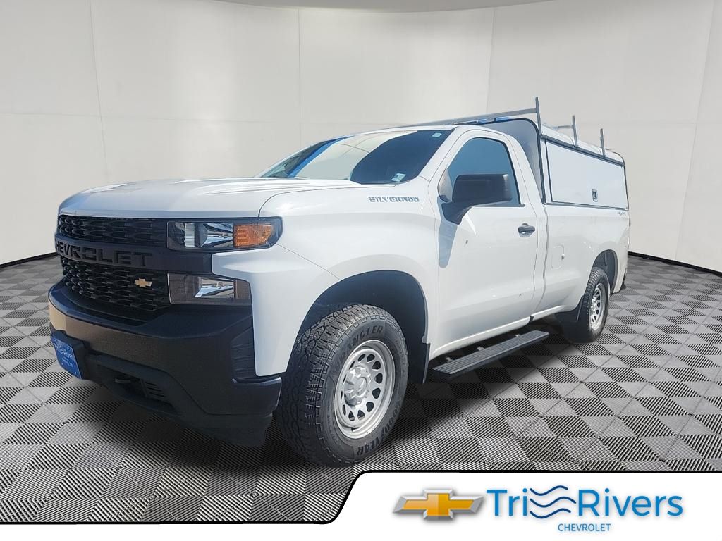 Summit White 2019 Chevrolet Silverado 1500 Pickup Truck Four-Wheel Drive 6-Speed Automatic Overdrive