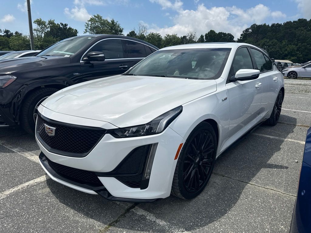 Summit White 2021 Cadillac CT5 Sedan Rear-Wheel Drive Automatic