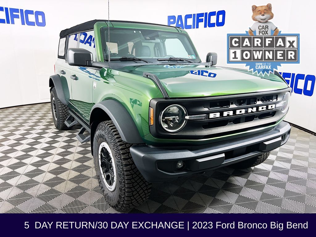 Eruption Green Metallic 2023 Ford Bronco Big Bend Advanced 4-Door 4WD SUV / Crossover Four-Wheel Drive Automatic