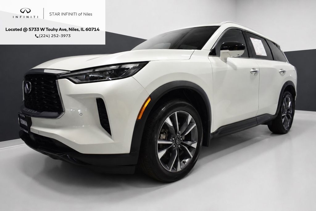Majestic White 2025 INFINITI QX60 SUV / Crossover All-Wheel Drive 9-Speed Automatic