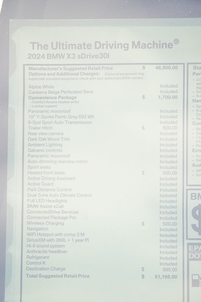 2024 BMW X3 sDrive30i 8